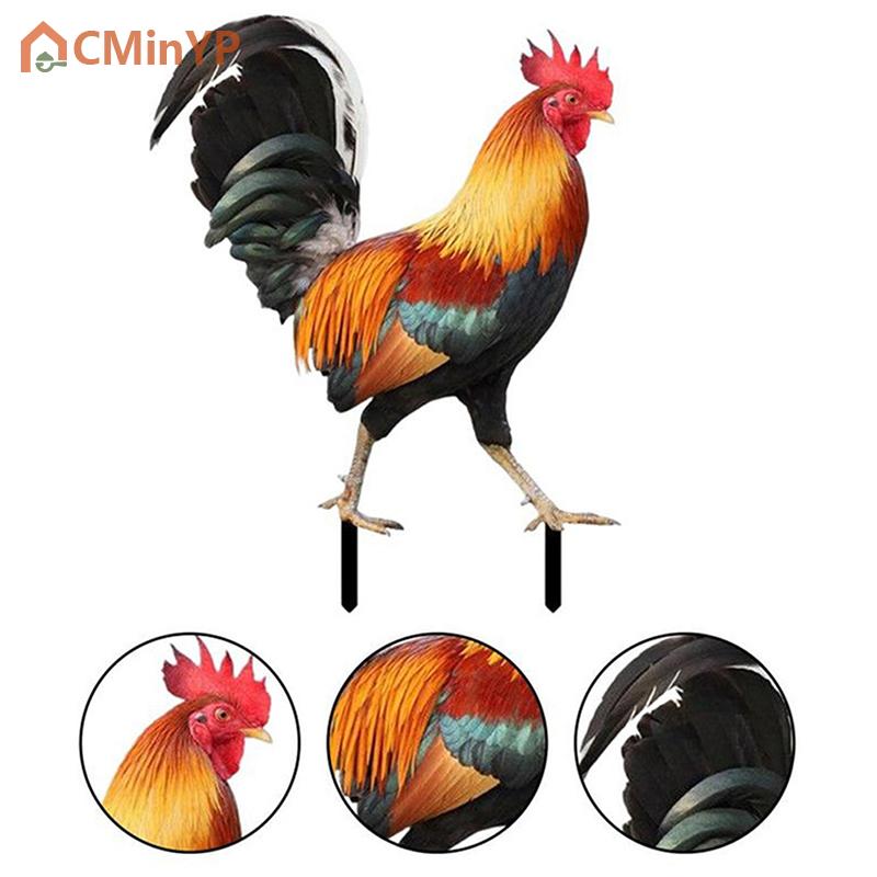 CMinYP รูปปั้นไก่ในสวนรูปปั้นไก่รูปปั้นไก่สำหรับตกแต่งลานรูปปั้นไก่ทนฝนสำหรับสวนหลังบ้านตกแต่งกลางแจ้ง ราคา 50 บาท*ส่งฟรี