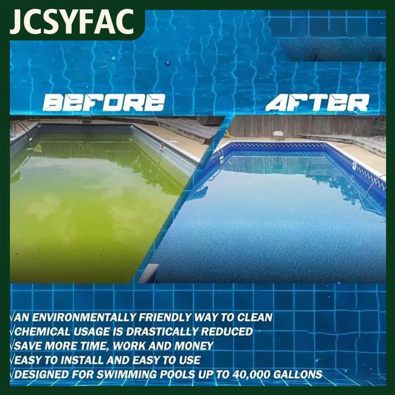 JCSYFAC เครื่องสร้างไอออไนเซอร์ทำความสะอาดสระว่ายน้ำ4CH4002-R เปลี่ยนห้องสระว่ายน้ำสำหรับระบบการบำบัดสระว่ายน้ำแบบไฮบริดตลับเหมาะสำหรับสระว่ายน้ำเหนือพื้นดินอ่างน้ำร้อน สปาสระว่ายน้ำในสระน้ำ ราคา 701 บาท*ส่งฟรี