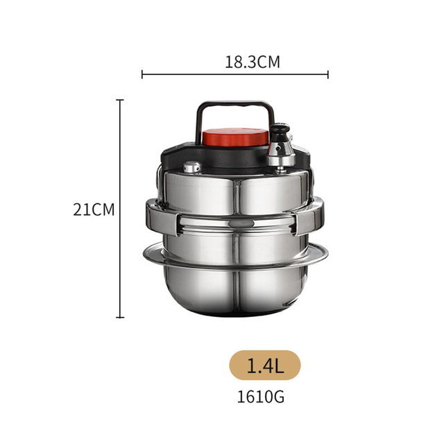 【Top-Rated Product】 Mini Stainless Steel Pressure Cooker Small Pressure Cooker Cooker Pot Outdoor Fo