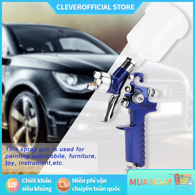 (SALE LỚN) 🐬Súng phun sơn mini H-2000 Hvlp 0.5 / 0.8 / 1.0mm đầu phun cho xe hơi
