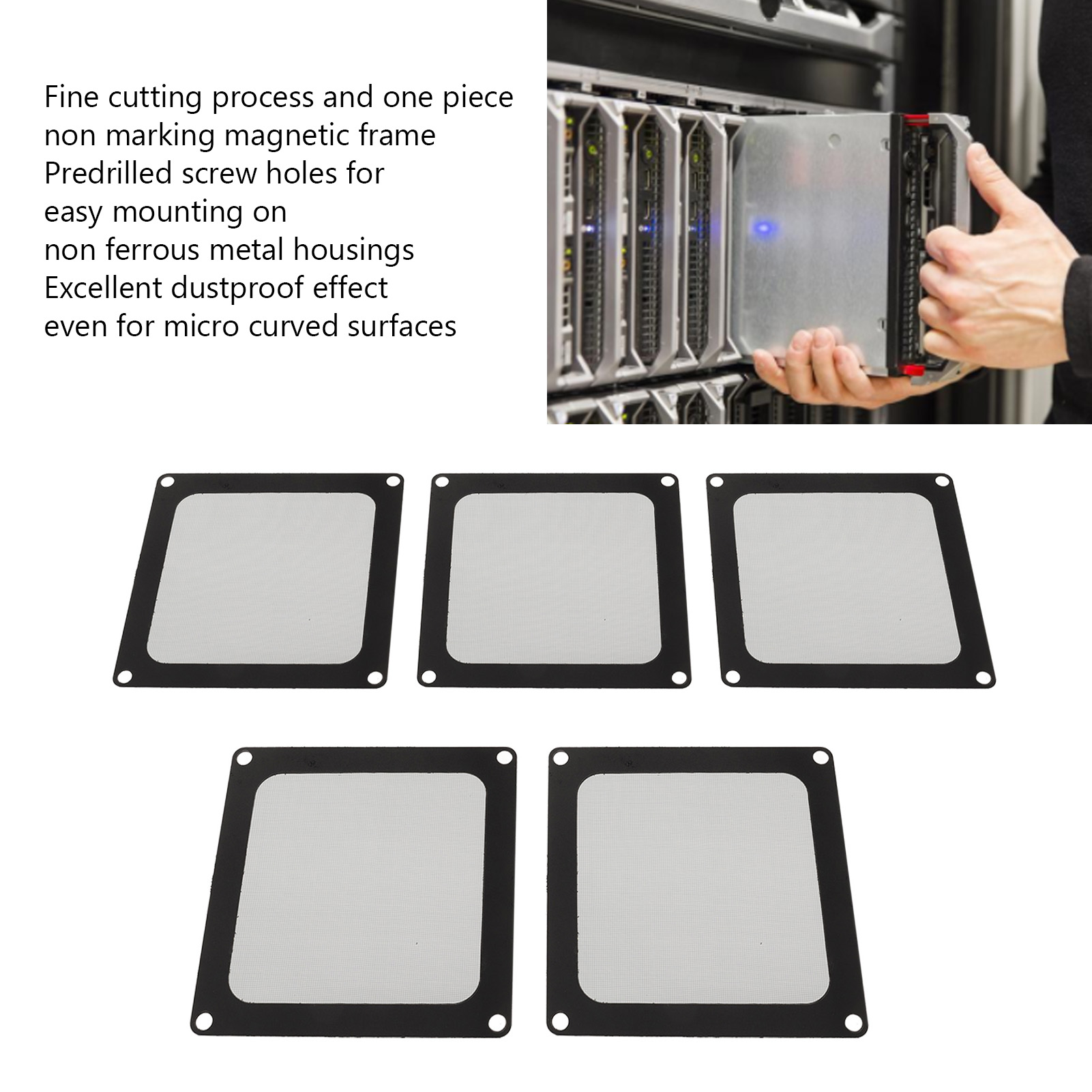 PC Chassis làm mát khung gầm Bộ lọc bụi bụi bao gồm 5 cái nylon chuyên nghiệp khung cho PC Chassis