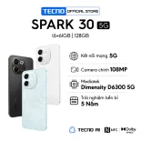 Điện Thoại Tecno Spark 30 5G | (6+6)GB/128GB | Camera 108MP | Màn Hình 6.67" 120Hz | Chính Hãng