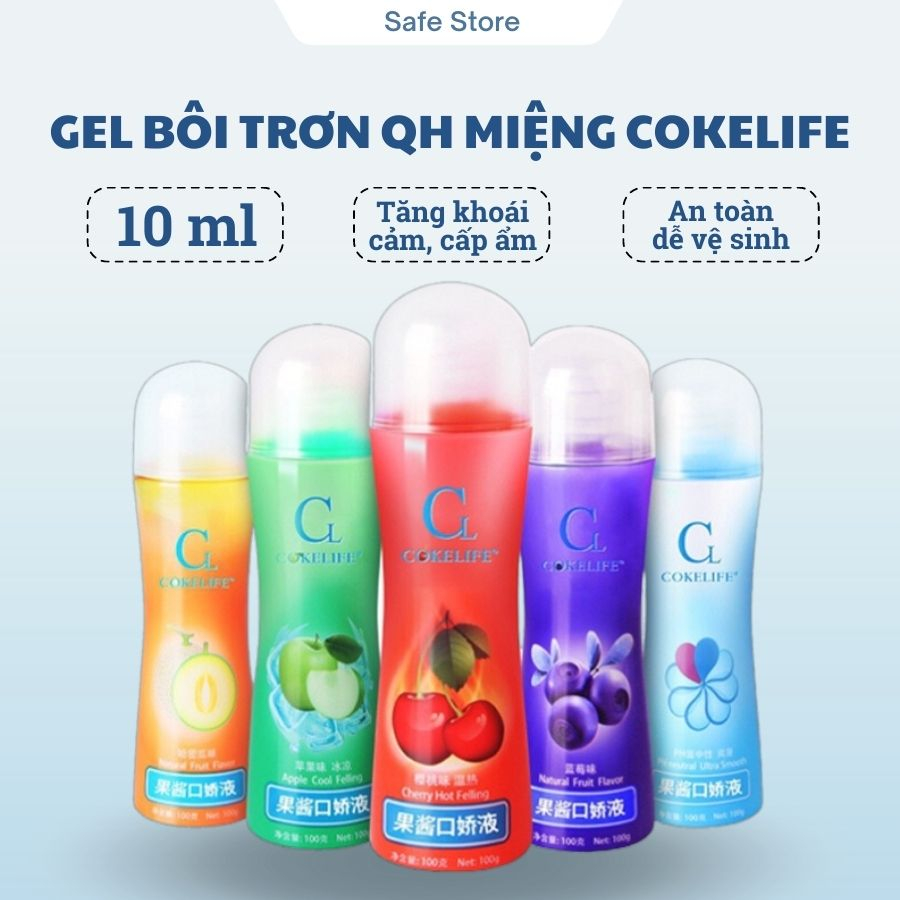 Gel bôi trơn quan hệ miệng Cokelife, gel bôi trơn oral sex hương trái cây 100ml