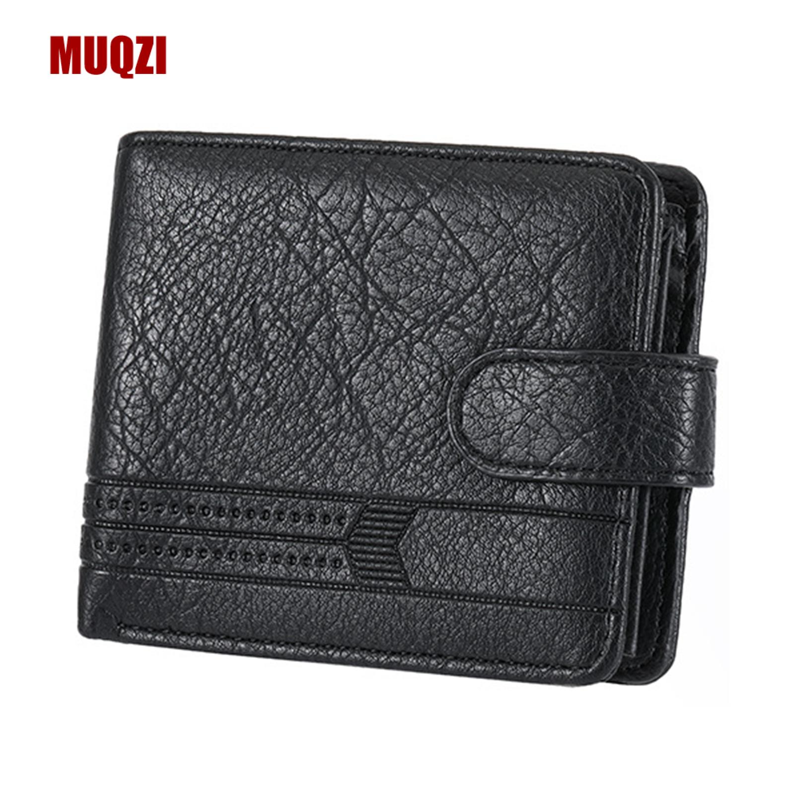 อุปกรณ์ไอทีและแก็ดเจ็ต MUQZI Slim Wallet for Men Short Wallet for Men's Minimalist Wallet with Multiple Card Slots Id Window Coin Pocket – Slim Travel Daily Use Card Holder ราคา 151 บาท*ส่งฟรี