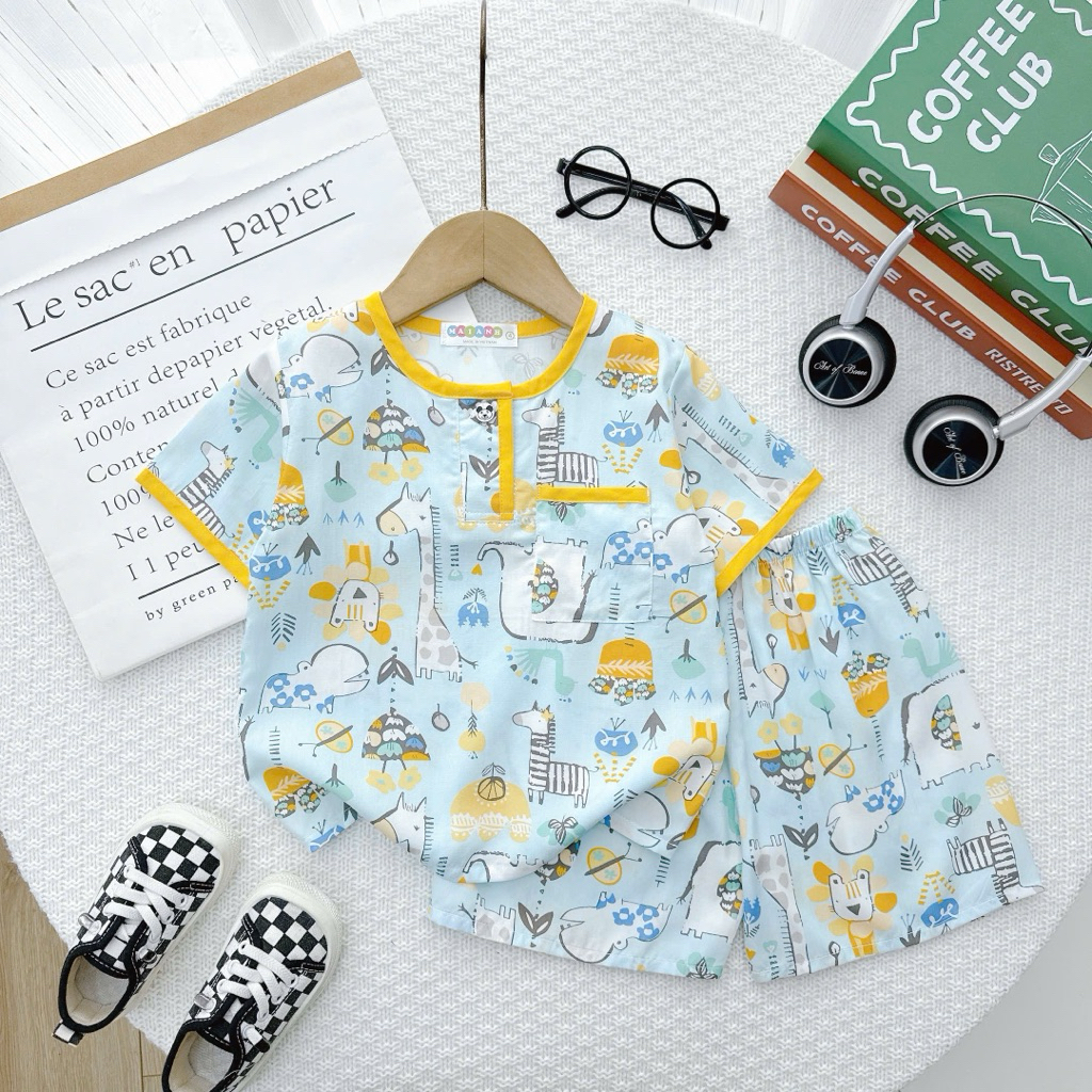 [9-44kg] Đã trừ hao rút, Bộ tole đùi bé trai hàng thiết kế chất mịn đẹp[Tiệm Nhà Châu Vy]