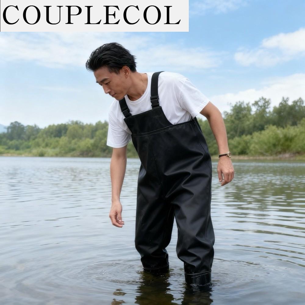 COUPLECOL Chống thấm nước Bộ vát ngực Bền bỉ Nhanh khô Quần có dây đeo Quần mưa Dày Quần câu cá có ủng Dành cho cá Giá 595,652 Đồng*Miễn phí vận chuyển