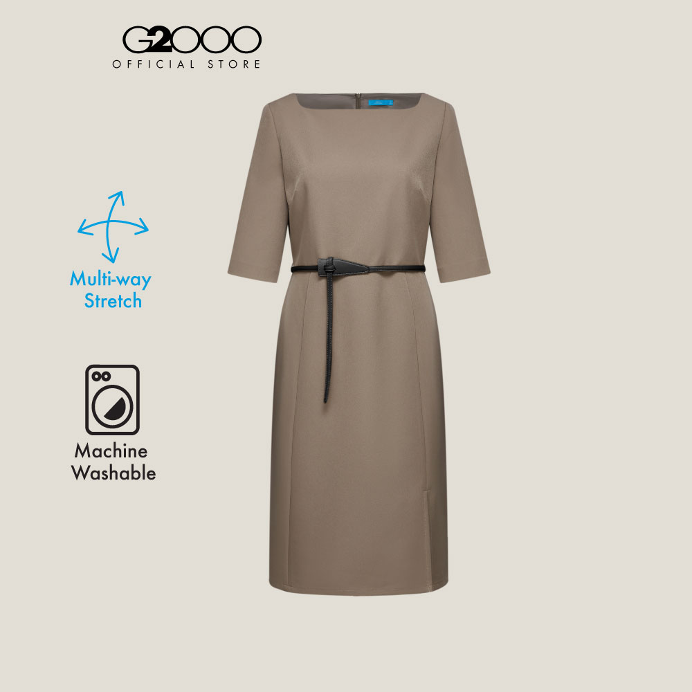 G2000 Dress for Women, Fitted Shape, Model 5123107565 Brown ราคา 1,570 บาท*ส่งฟรี