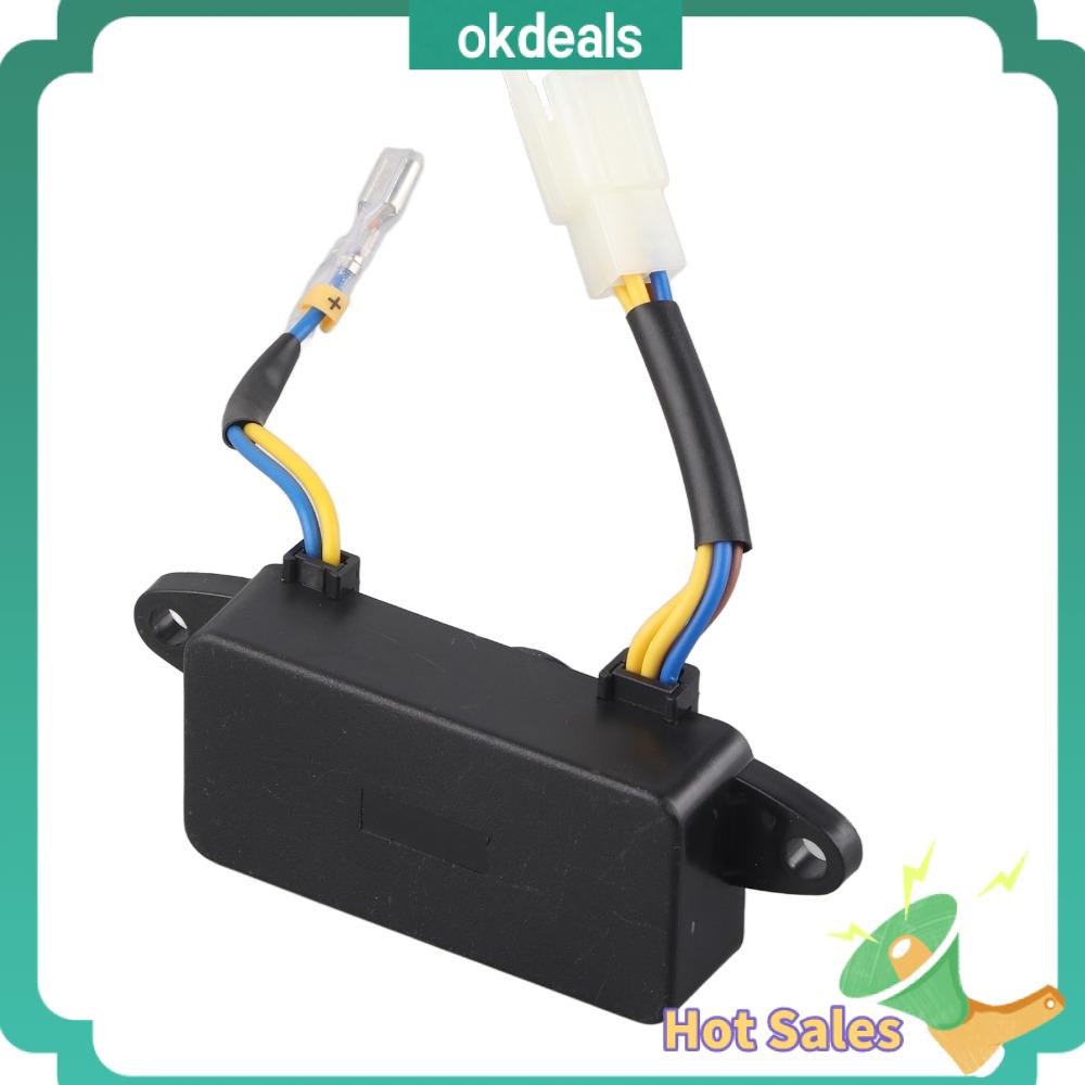 OKDEALS 250V 220UF Bộ điều chỉnh điện áp tự động 2-3KW 6 dây Bộ ổn định điện áp Bộ chỉnh lưu điều chỉnh điện áp AVR Tụ điện lớn Máy phát điện chạy xăng