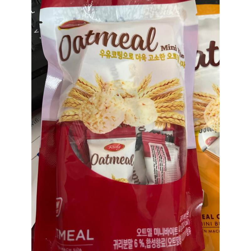 BÁNH NGŨ CỐC YÊN MẠCH OATMEAL _ RICHY GÓI MINI 35G  taphoatoanngocc