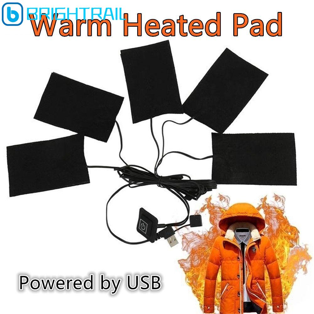 BRIGHTRAIL Có thể gập lại di động USB Áo khoác vest Ấm hơn Công cụ làm ấm mùa đông Miếng đệm sưởi ấm Quần áo giữ nhiệt