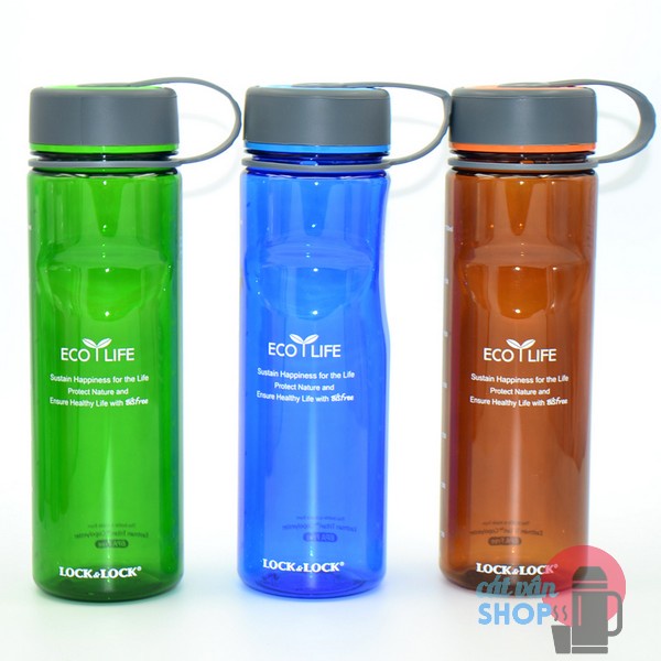 Bình nước nhựa tritan lock&lock eco life dung tích 650ml abf603