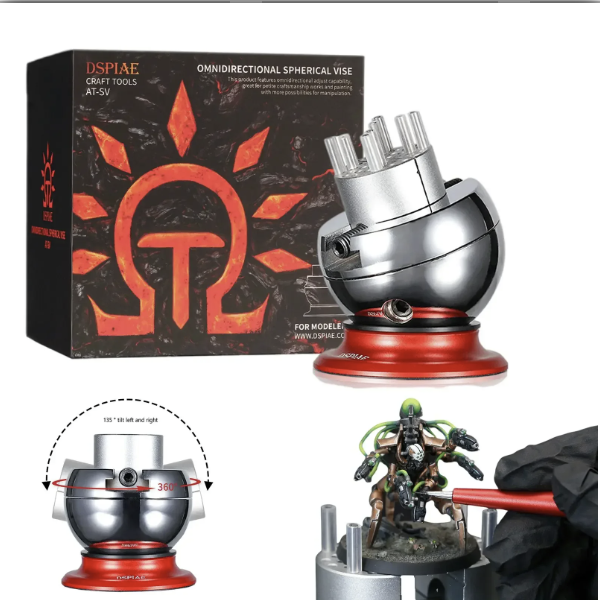 DSPIAE AT-SV Omnidirectional Spherical Precision Vise 360° Free Rotation for Flexible Viewing for Gundam Model Building Painting DIY Creating Red Auxiliary Tools - ยี่ห้อ Nasedal ราคา 4,059 บาท*ส่งฟรี