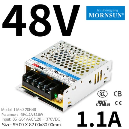 LM50-20B48 (50W 48V/1.1A) Nguồn tổ ông MORNSUN | AC 220V sang DC 5V/12V/15V/24V/36V/48V | LM50-20B Series 50W Cách Ly Ổn Áp | Hàng Chính Hãng