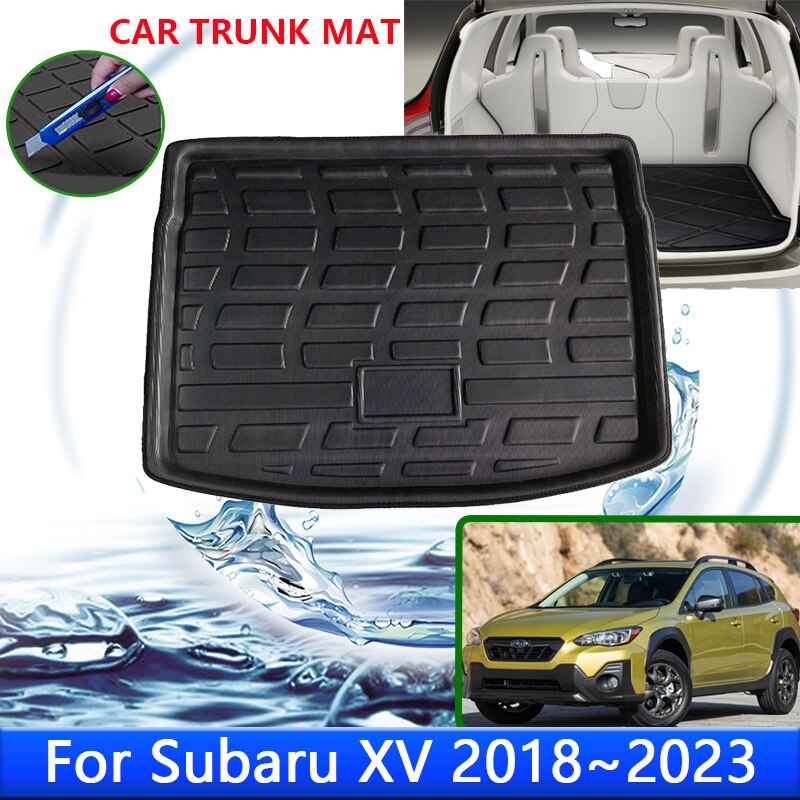 Cho Subaru XV crosstrek 2018 2019 2020 2021 2022 2023 cốp sau khay Cargo Boot lót chống thấm Mat thảm sàn phụ kiện