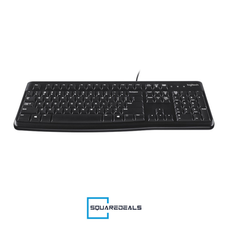 Logitech K120 Wired Keyboard Comfortable Quiet typing Durable Keys Black Singapore