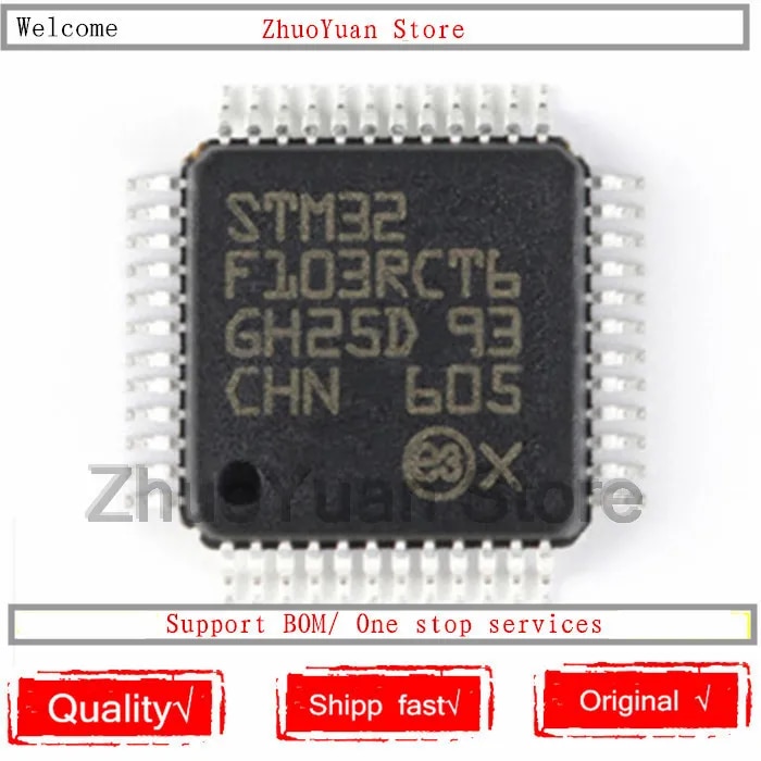 Kiểu dáng đẹp chat-hỗ trợ khách hàng yêu thích 1 cái/lốc ban đầu stm32f103rct6 STM32 f103rct6 lqfp64 chip IC