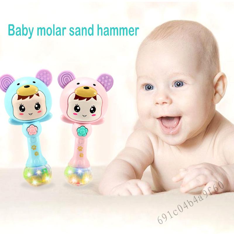 Âm nhạc em bé rồng teether với hình ảnh hoạt hình nhẹ Hammer Hammer mọc răng nai cho trẻ sơ sinh ở trẻ sơ sinh GRI-VN