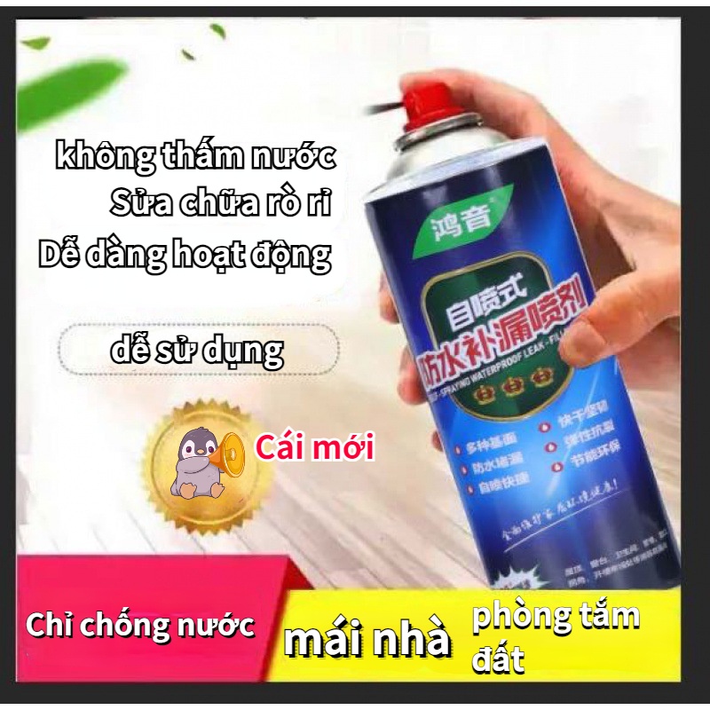 Xịt Sửa Chữa Rò Rỉ Không Thấm Nước Sửa Chữa Mái Nhà, Ống Nước Mái Nhà, Chống Thấm Nước🩷Alice's Wonderland lzb062