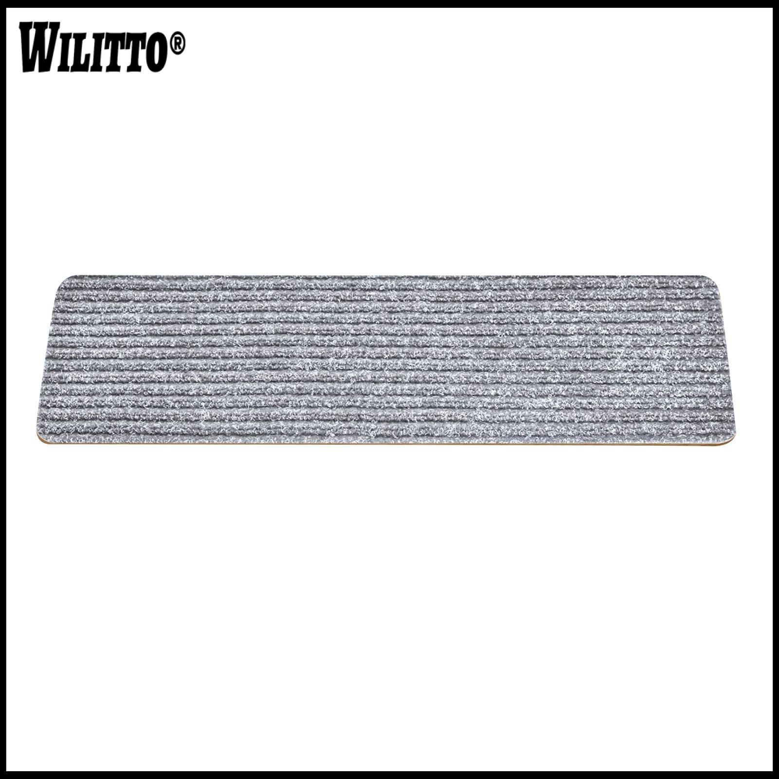 Adhesive Stair Treads Soft Plush Stair Rugs Non-slip Stair Treads for Wooden Steps Self-adhesive Indoor Carpet Mats Safety Rug for Kids Elders Pets – Durable Anti-skid Stair Runner for Home Use