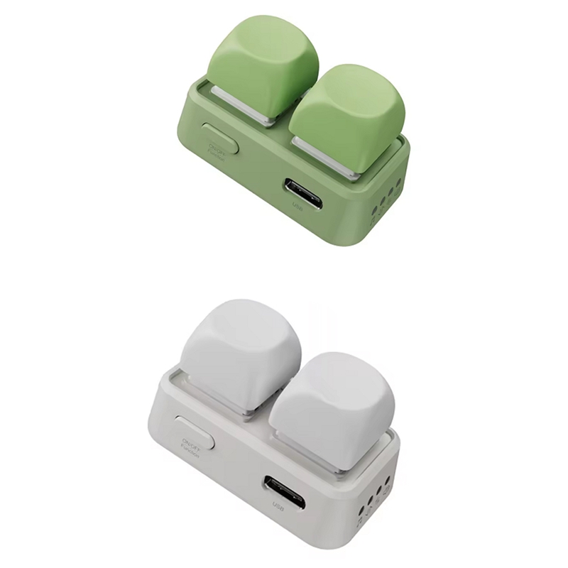 【Latest model】Newest Wireless Blue Tooth Remote Control Keypad Dual Button Page Turner for E-Book Lazy Artifact ราคา 400 บาท*ส่งฟรี