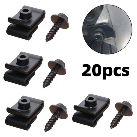 20Pcs Klip Bemper Mobil + 20Pcs Baut Digunakan Untuk Toyota / Klip Spakbor Bumper Mobil Mini Harga 55,000 rupiah*Gratis Ongkir