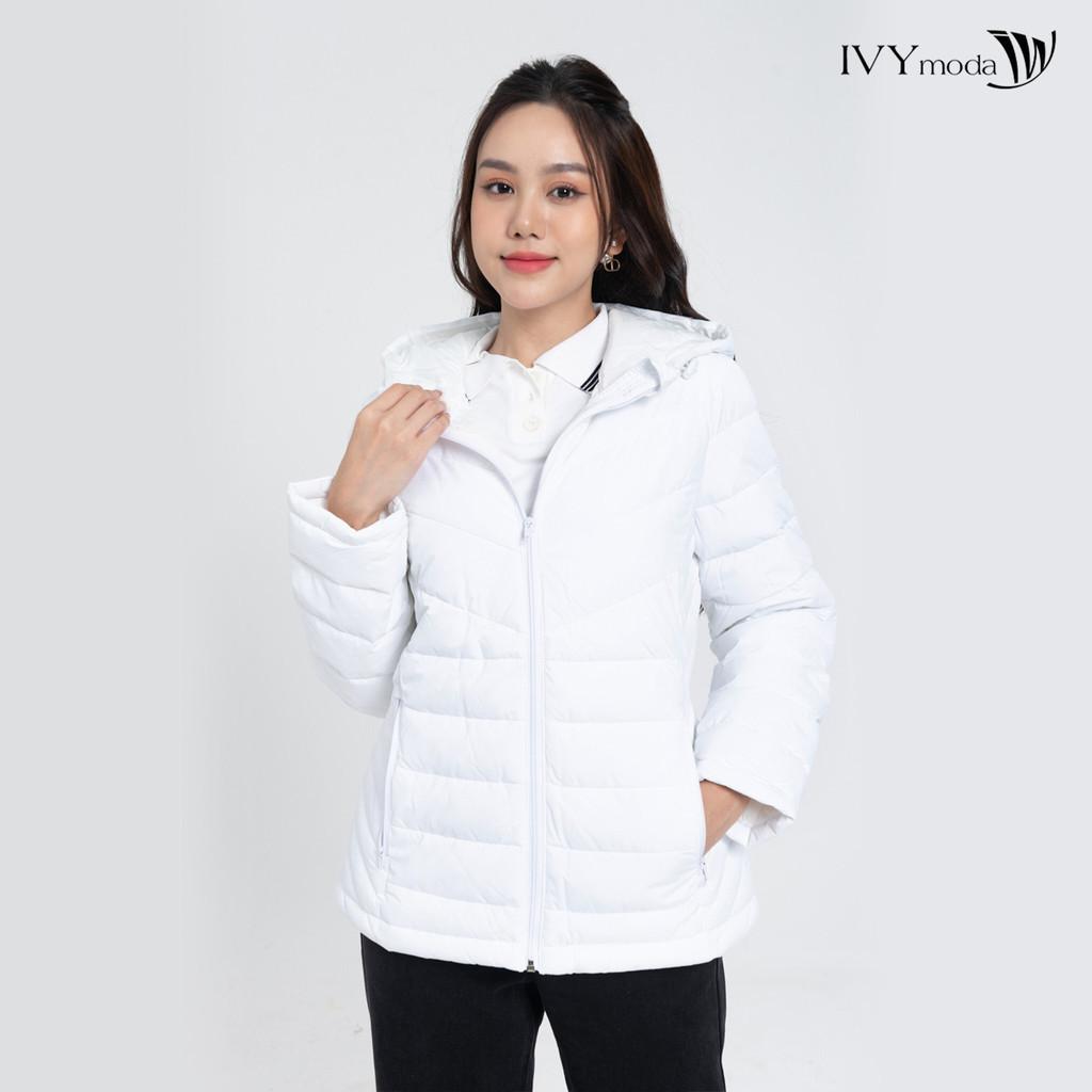 [OUTLET - Không đổi trả] Áo phao cổ mũ nữ IVY moda MS 70B8888
