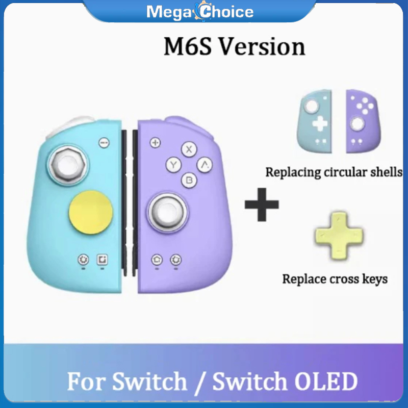 MegaChoice【Fast Delivery】M6S Mobile Gaming Controller Adjustable Arcade Joystick With HD Vibration 6-axial Gyroscope Compatible For Switch Controller Pro ราคา 3,871 บาท*ส่งฟรี