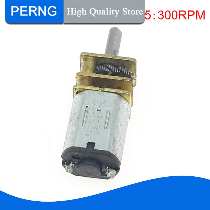 [PERNG] Tehe Micro N20 Bánh Động Cơ Tốc Độ Chậm Kim Loại Hộp Số Giảm Tốc Động Cơ Điện Tự Làm Đồ Chơi - 7
