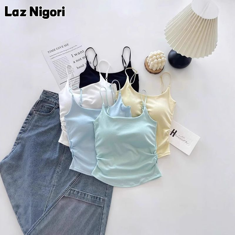 Laz Nigori Sexy Ruched Strapless Top with Built-in Bra for Women, Stylish Inner or Outer Wear ราคา 45 บาท*ส่งฟรี