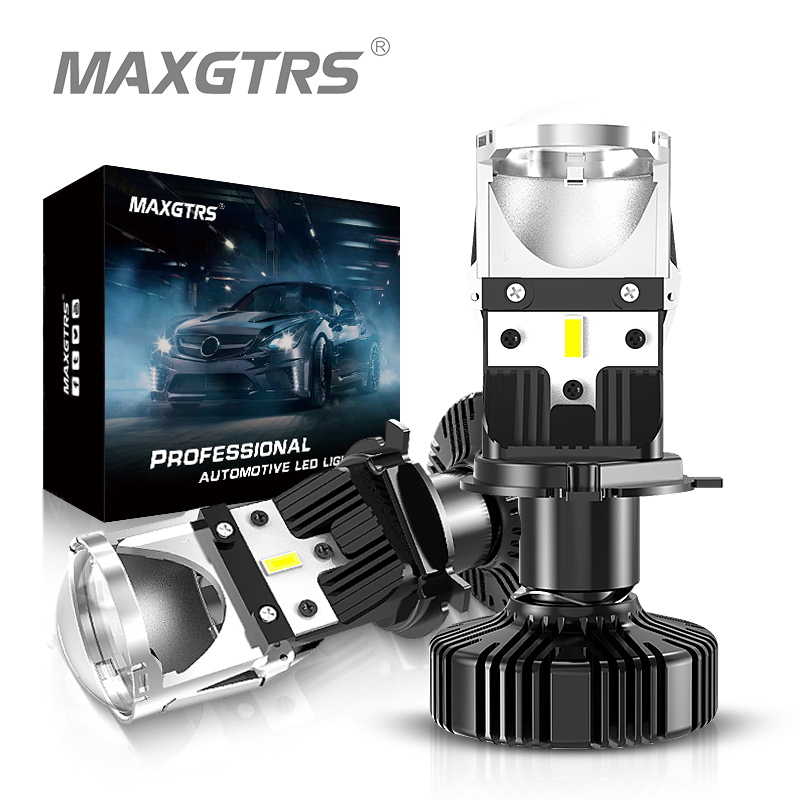 2x H4/9003/HB2 Mini Led Lens Lamp High/Low Beam Projector Car Headlight Bulbs RHD LHD Canbus Light Bulb Headlamp Conversion