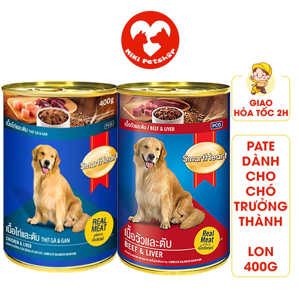 Pate Cho Chó Pate Smartheart Lon 400g - Miki Petshop