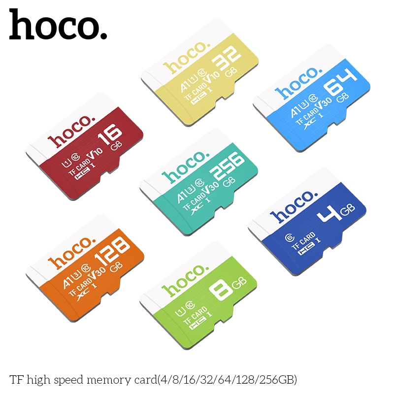 Thẻ nhớ micro sd hoco dùng cho camera và điện thoại 32g 64g 128g 256g tốc độ 100mb/s - mẫu mới