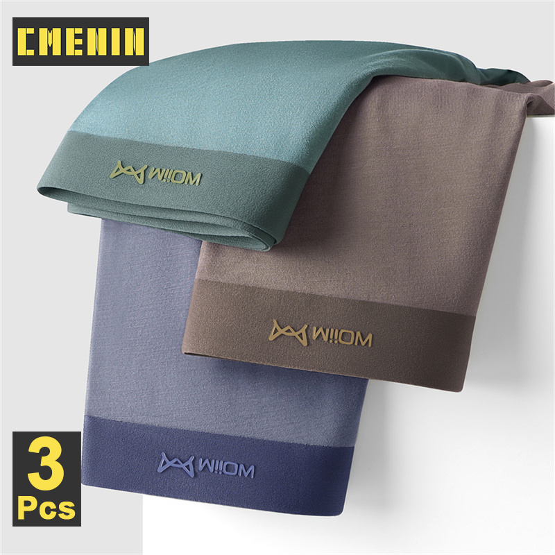 CMENIN MiiOW 3Pcs New Antibacterial Sexy Men Underpants Boxers Shorts Comfortable Regenerated Cellulose Man Underwear Boxer Men's Panties M1320 ราคา 341 บาท*ส่งฟรี