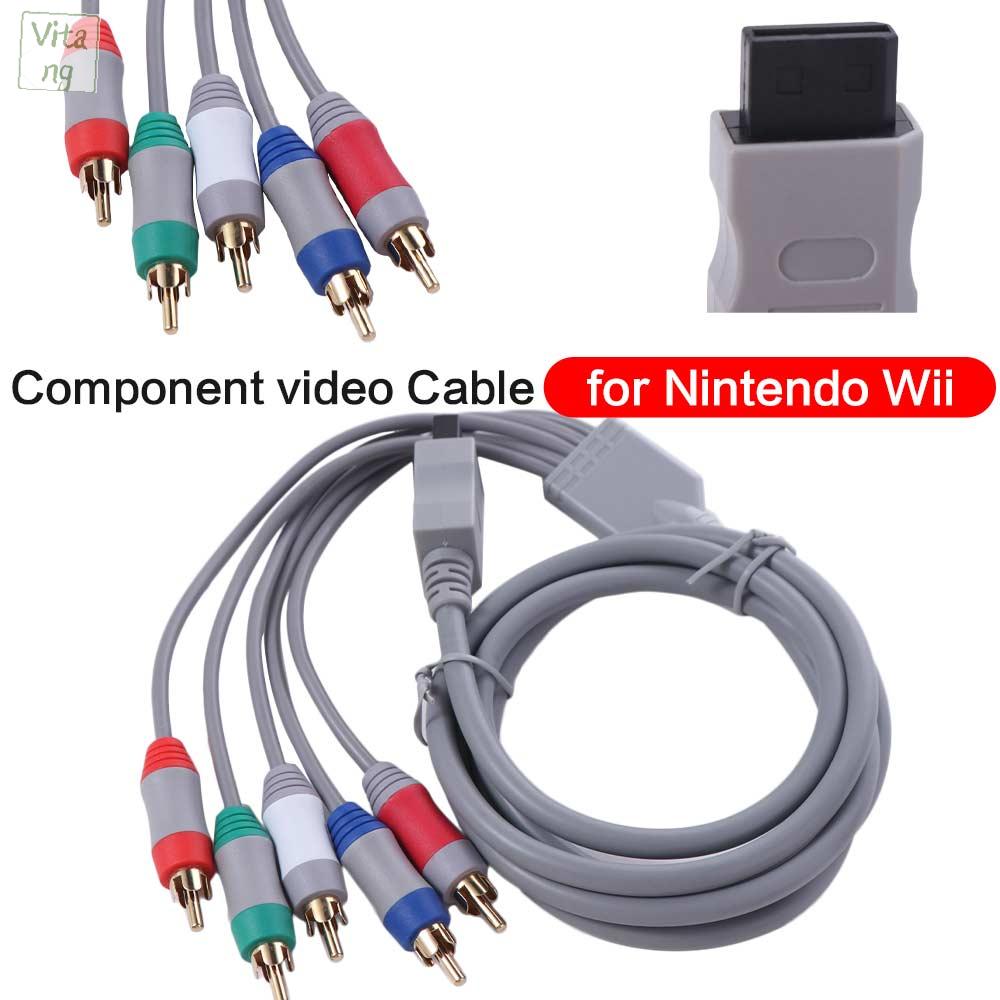VITANG 1080P Cáp thành phần Wii/Wiiu Sạc nhanh 5 trong 1 Cáp kết nối âm thanh video TV TV thành phần HD Đa chức năng Cáp trò chơi Wii USB sang SP