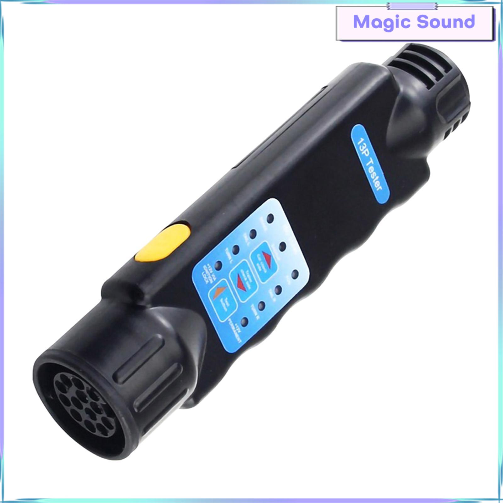 Âm thanh kỳ diệu giắc nối kéo rơ-mooc xe ô tô đèn xe tải hệ thống dây điện Tester kéo ánh sáng dây xe kéo giắc nối kéo rơ-mooc Tester Công cụ Sửa Chữa Tự động ổ cắm rơ moóc Tester
