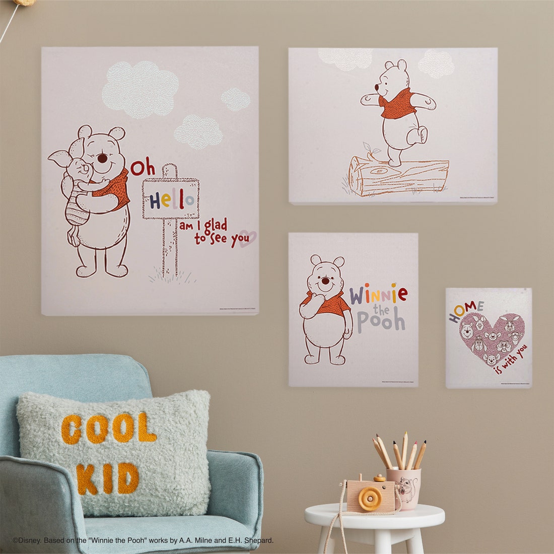 Koncept Furniture ชุดรูปภาพพร้อมแขวน DISNEY รุ่น MICKEY-WNP02 (4ชิ้น) ราคา 4,890 บาท*ส่งฟรี