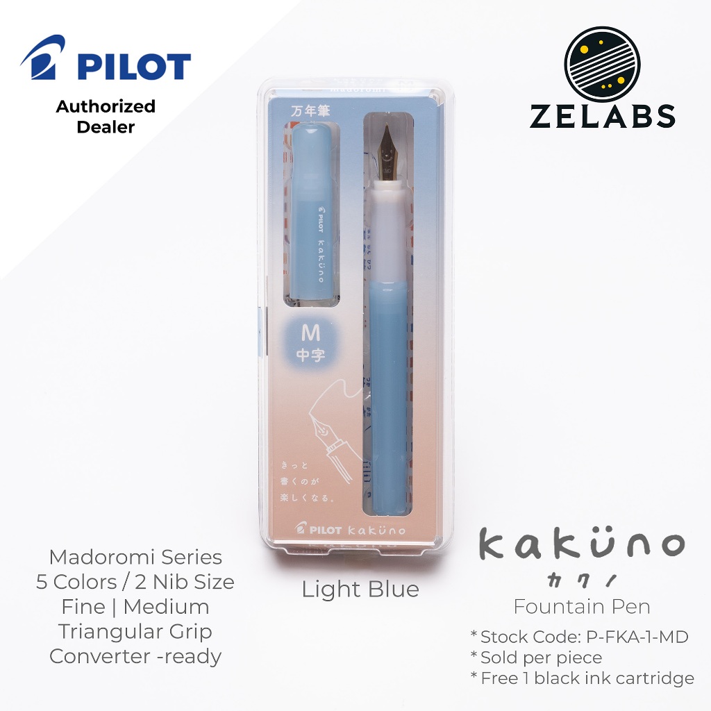 Pilot Kakuno Fountain Pen - Madoromi Series - P-FKA-1-MD - Fine | Medium
