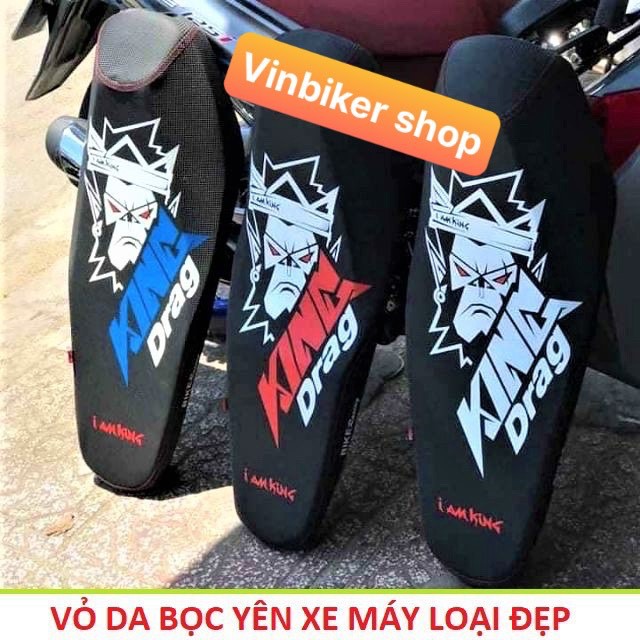 Da Bọc Yên Xe KING DRAG Chữ To Gắn exciter dream wave sirius winner jupiter future