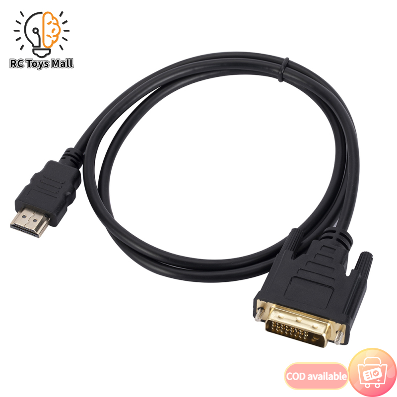 4K HD High Definition Multimedia Ports To DVI Adapter Cable 24+1 DVI To High Definition Multimedia Ports Bi-direction Converter Cable ราคา 60 บาท*ส่งฟรี