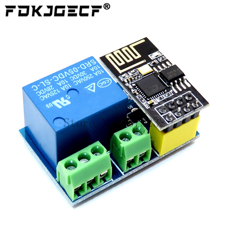 Mô Đun Rờ Le WIFI ESP8266 ESP-01S 5V Cho Arduino Phone APP ESP01S