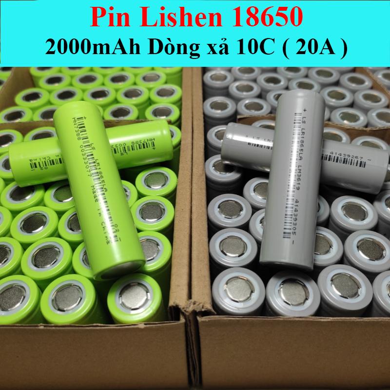 Pin lishen 18650 dung lượng 2000mah 10c