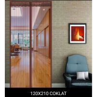 Tirai Pintu Model Magnet Anti Nyamuk Tebal Ukuran 100x210 Cm Murah