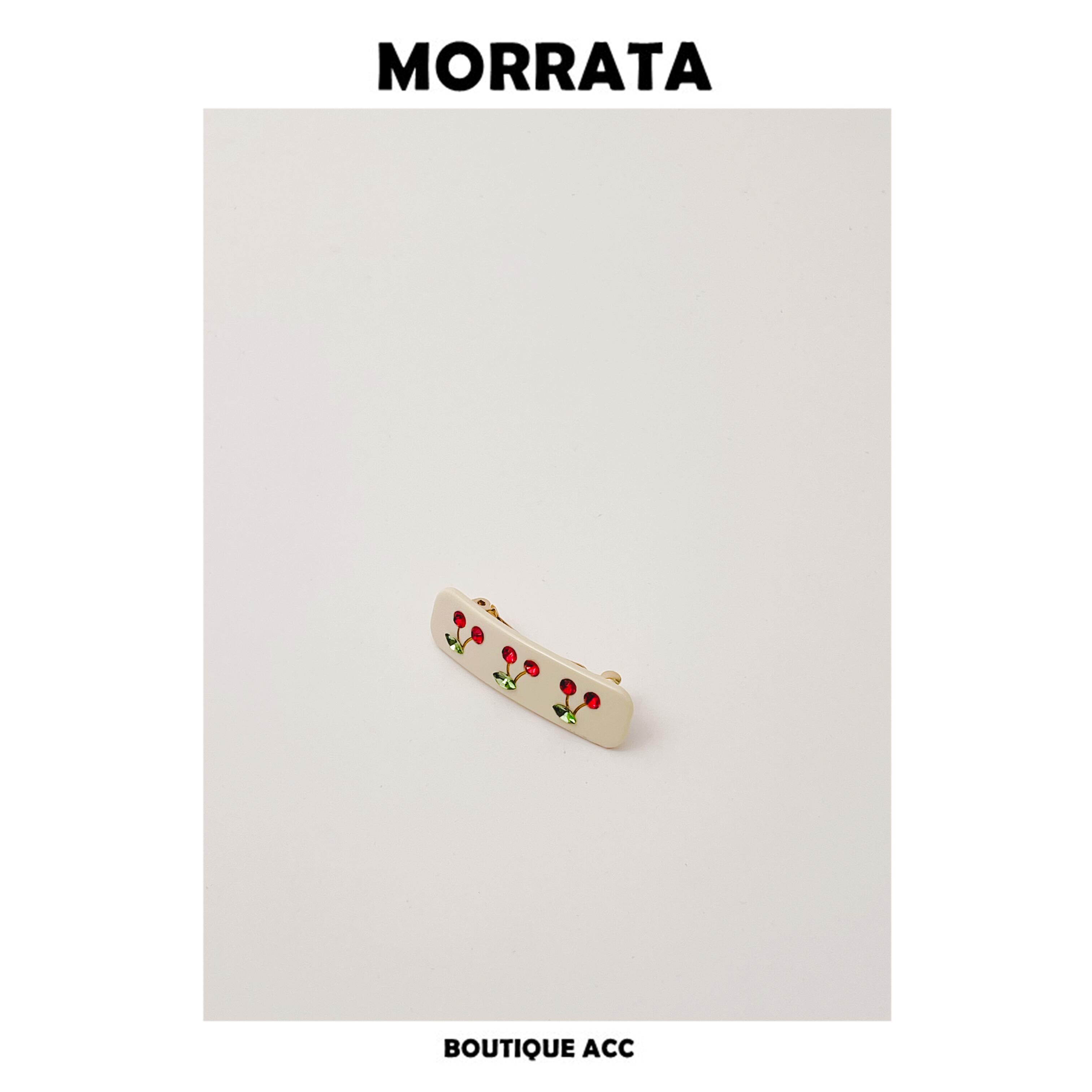 Morrata Acetate trái cây tóc CLP kẹp tóc bên anh đào dễ thương