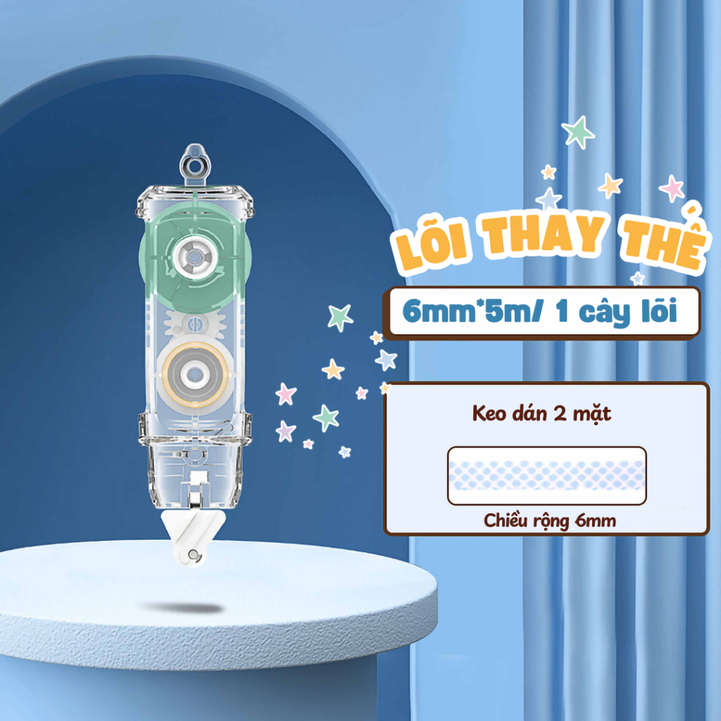 Bút băng dính hai mặt bút keo có họa tiết hoạt hình keo dính chắc thích hợp để trang trí DIY sách thiệp quà tặng