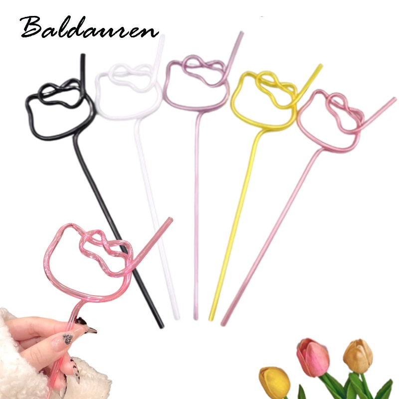 BALDAUREN หลอดดูดดื่มลายการ์ตูนแมว23-26ซม. ราคา 10 บาท*ส่งฟรี