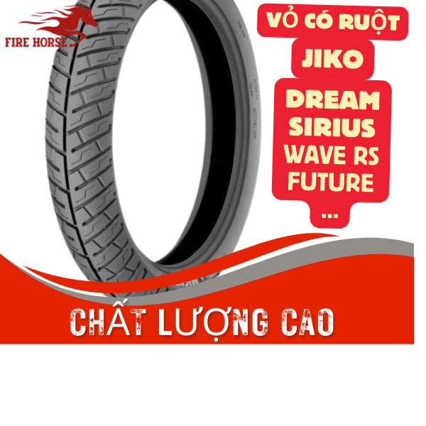 Vỏ xe máy không kèm ruột đủ mã gai zin dream-wave -future -sirius -wave rs- hãng jiko