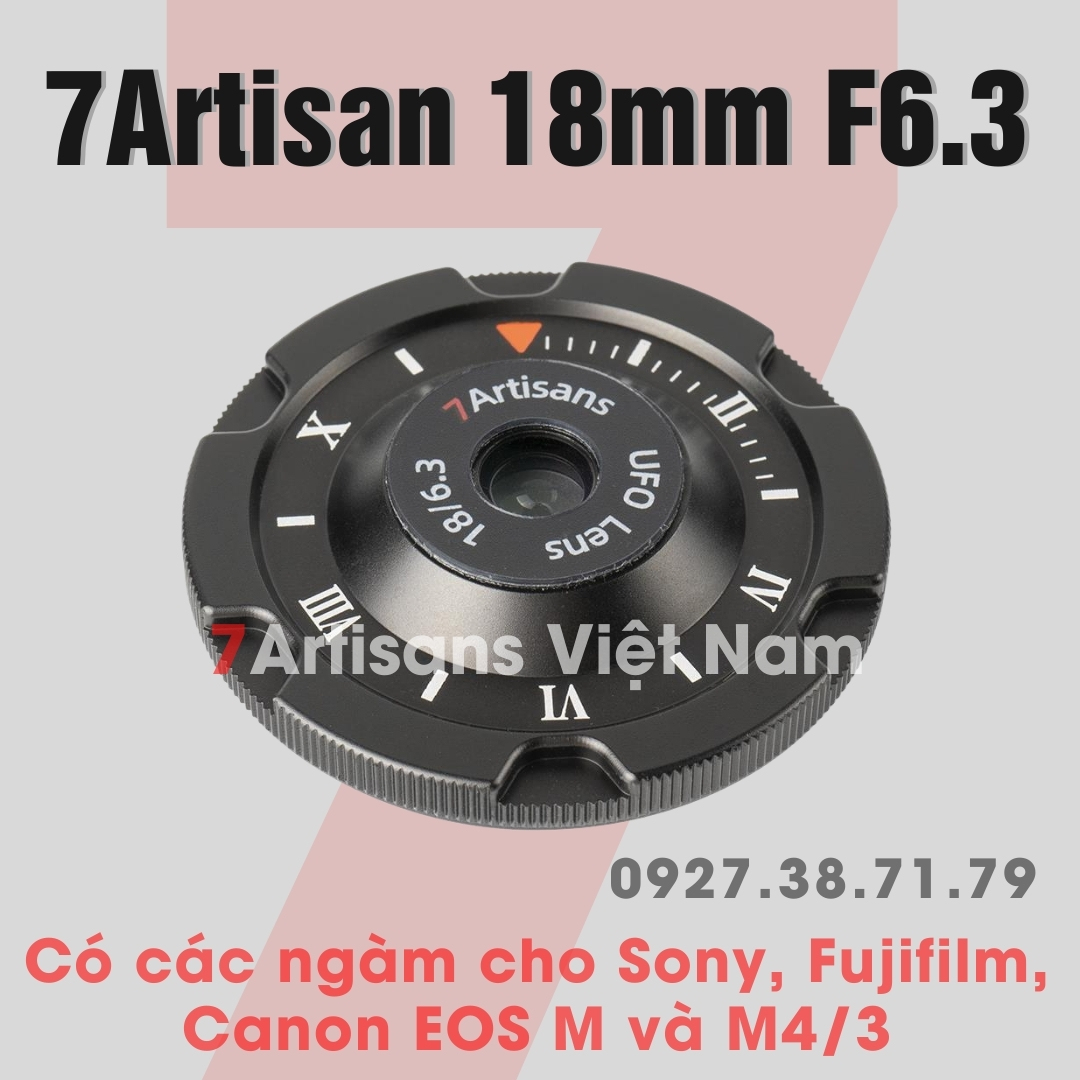 Ống kính 7Artisans 18mm F6.3 Siêu rộng Siêu nhỏ gọn