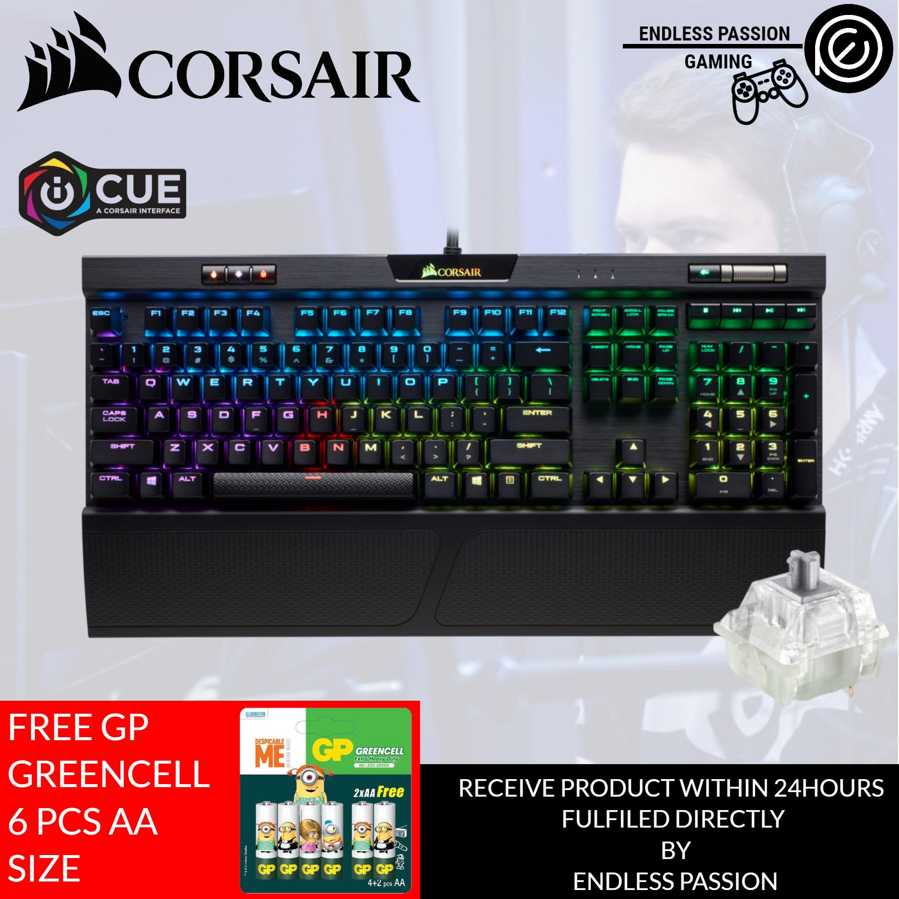 Corsair K70 RGB MK.2 RAPIDFIRE Mechanical Gaming Keyboard Cherry MX Speed Singapore
