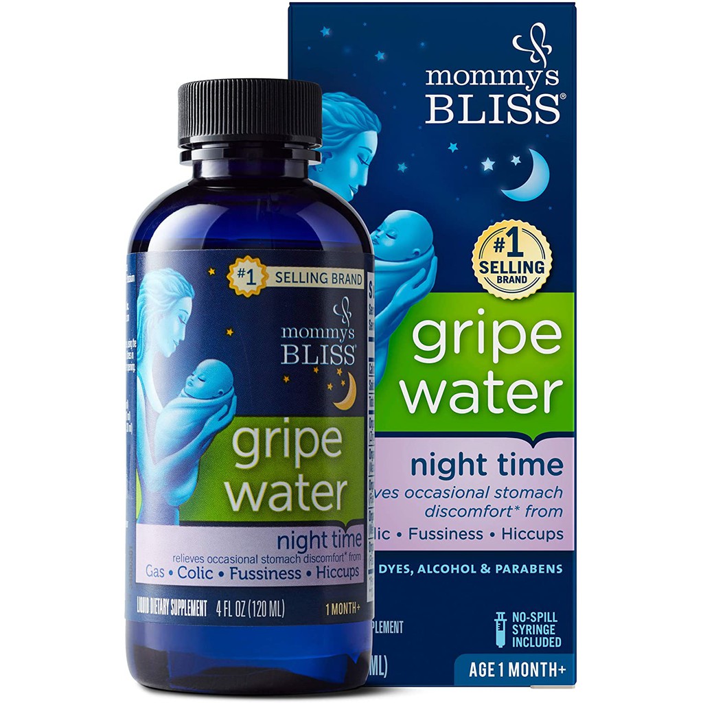 1 CHAI HÀNG XỊN - Thực phẩm tiêu gas Gripe Water của Mommys Bliss ngày và đêm - HÀNG XỊN CỰC CHUẨN.