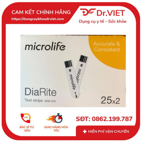 Que thử đường huyết Microlife DiaRite BGM TEST